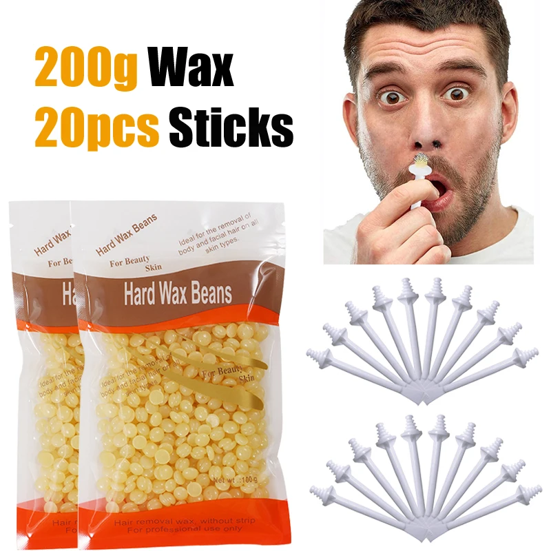 Nase Wachs Sticks Nase Wachs Applikatoren Für Schmerzlose Nase Haar Entfernung Werkzeug Wachs Zubehör Bienenwachs Sicher 100PCS – Detail 10
