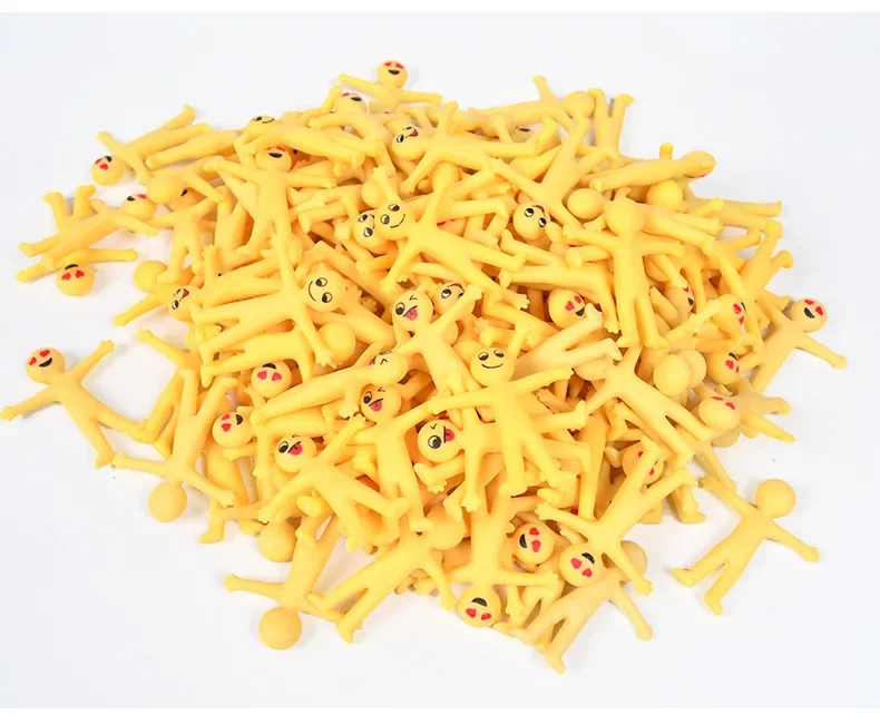 Fidget Toys Stress Relief Toys Colorful Smiley Man Stretchy Toy