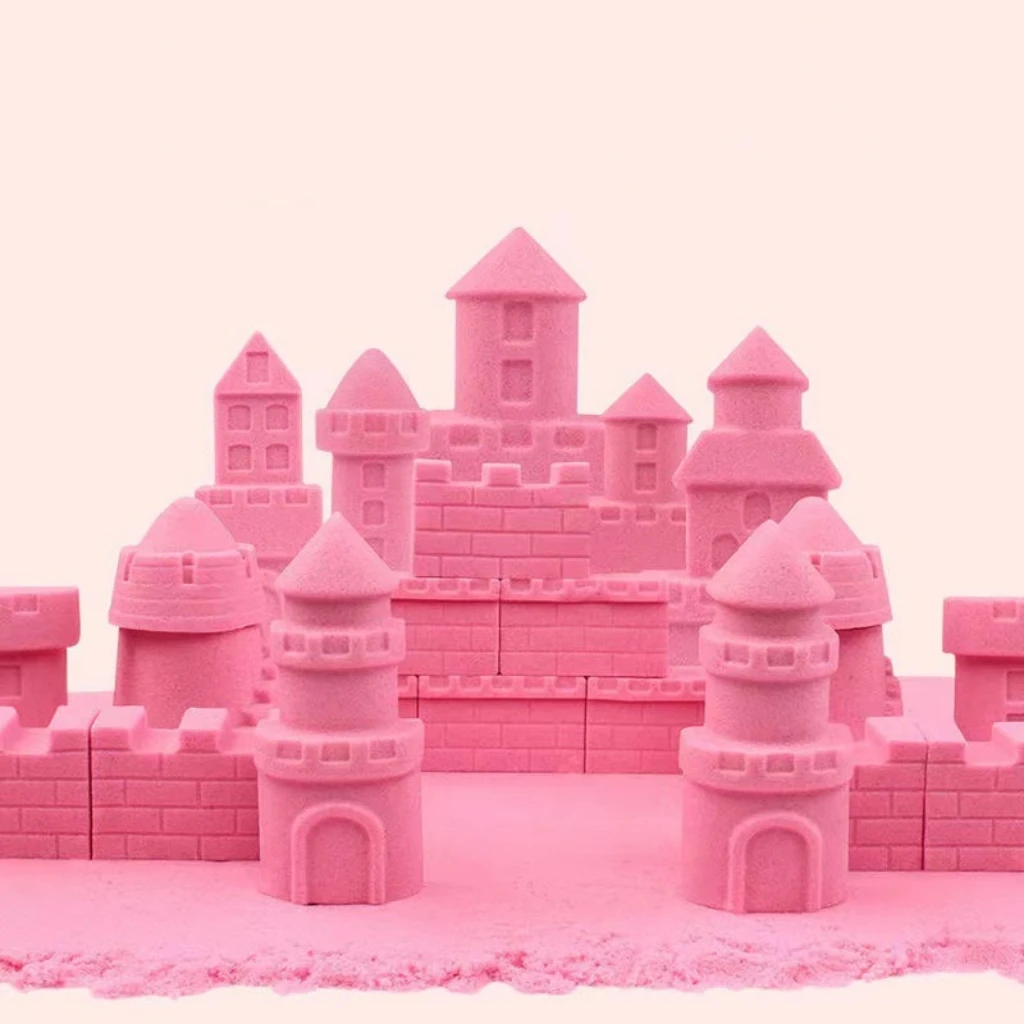 500g/bag  Educational Sand Clay Amazing DIY Indoor Magic Playing Sand Children Toys Mars Space Sand 7 Colours Availible 2