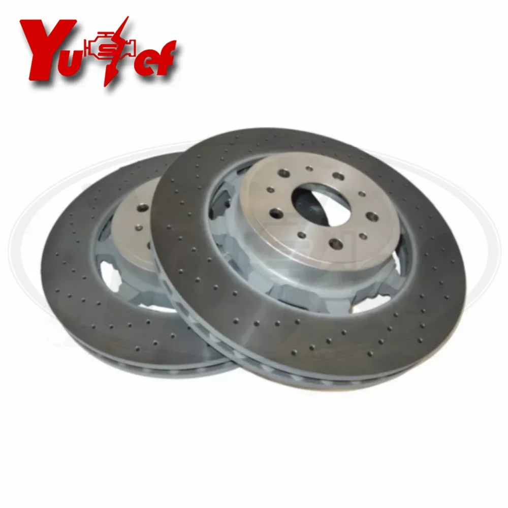 Pair Front Brake Disc For Maserati Quattroporte 4.7T MASERATI GRANTURISMO 4.7S 2007 000235318