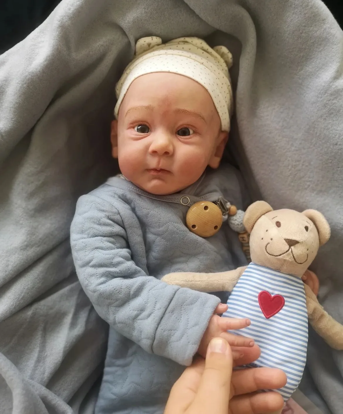 FBBD 53cm Already Finished Reborn Baby Doll Huxley Cute Baby HandMade