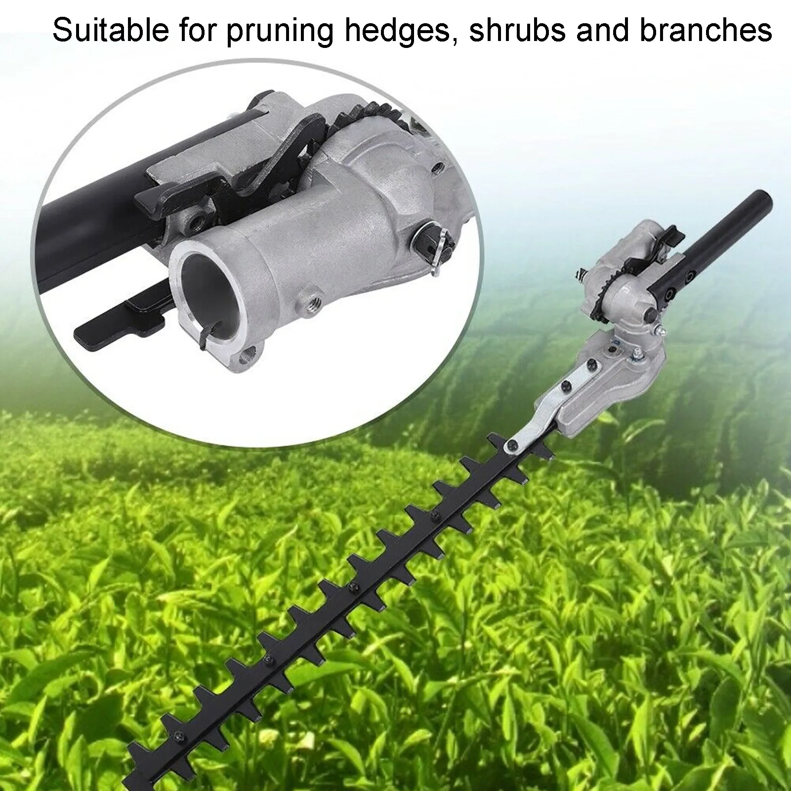 26mm Hedge Trimmer Head Attachment Double  Blade Accessory for Brush Cutters Trimmer Gardening Supplies Hedge Trimming Head 2