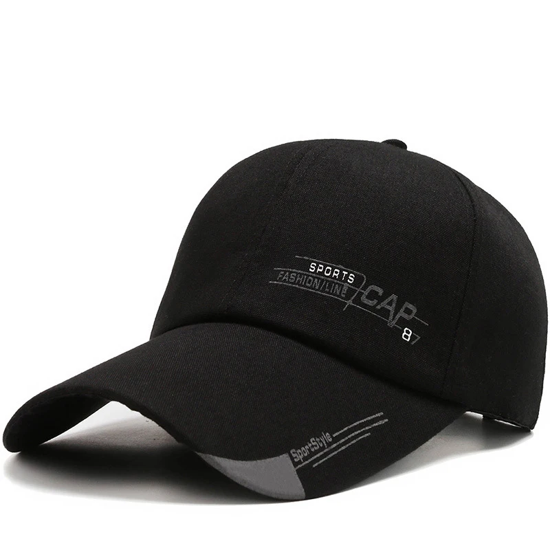 Men Structured Baseball Cap Solid Cotton Snapback Spring Autumn Women Label Stick Sunhat Outdoor Hip Hop Baseball Hat Casquette baseball caps sports sun hats