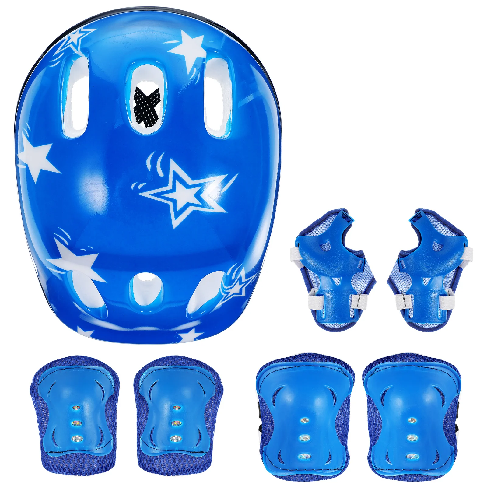 

Children'S Roller Skates Protective Helmet Riding Equipment Skateboard Bicycle Sports Fall Protection Set Adjustable Kit