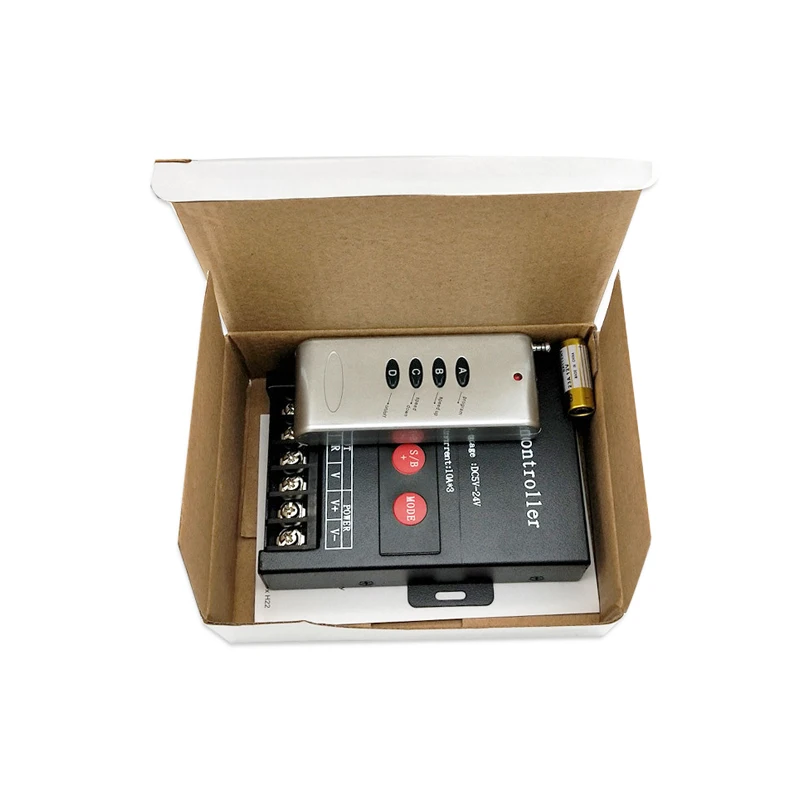 RF LED Ʈѷ  5050 RGB ÷ Ʈ  2835  ,  4 Ű  , 5V, 12V, 24V, DC 30A
