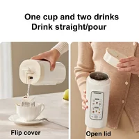 Bouilloire électrique 12V/24V/220V, tasse chauffante portable pour la maison et la voiture, pot à eau bouillante multifonctionnel, mini théière de voyage en plein air, 650ml 3
