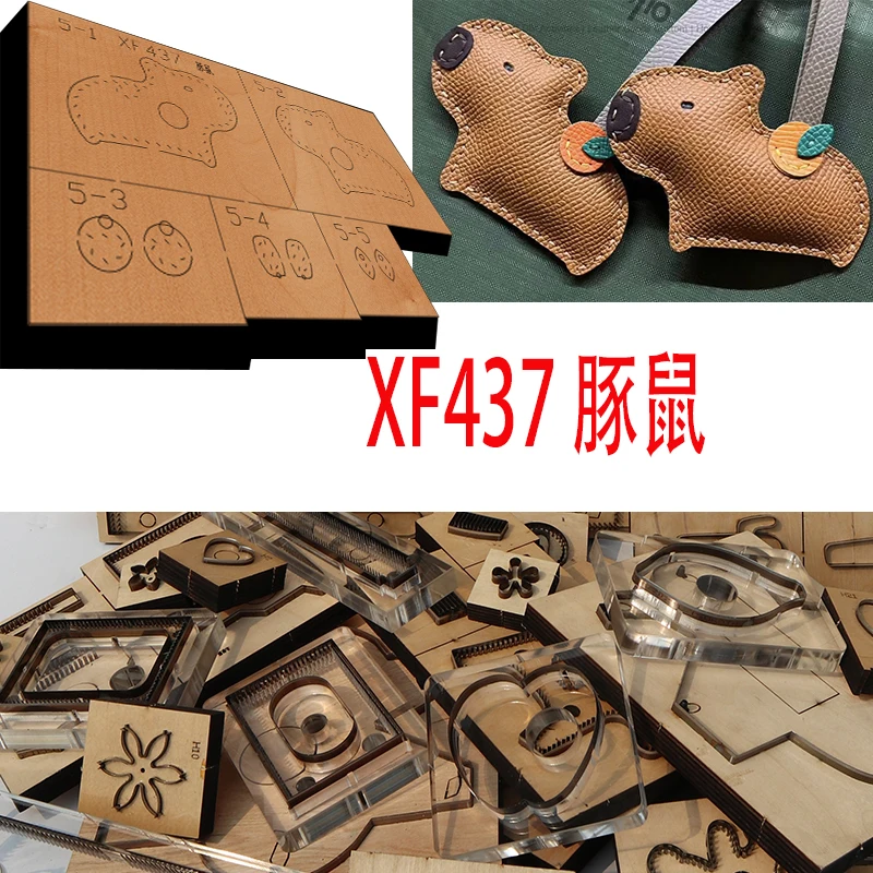 

Перфоратор для кожевенной свинки XF437, ручной инструмент, форма для резки ножа, японское стальное лезвие, деревянные инструменты для работы с кожей