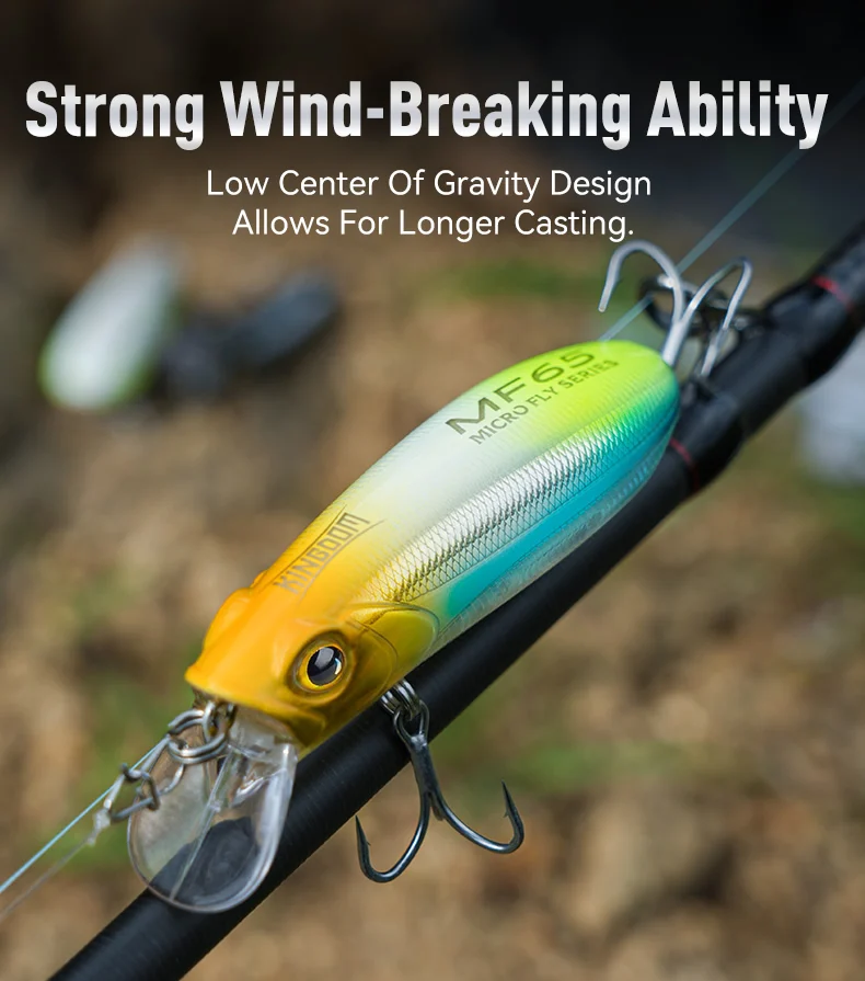 Kingdom Fishing Lure Micro Minnow 4,7 g 6 g 6,2 g 9,8 g 12,2 g sinkende schwimmende künstliche Köder 45 mm 55 mm 65 mm lange Wurf hart – Detail 5