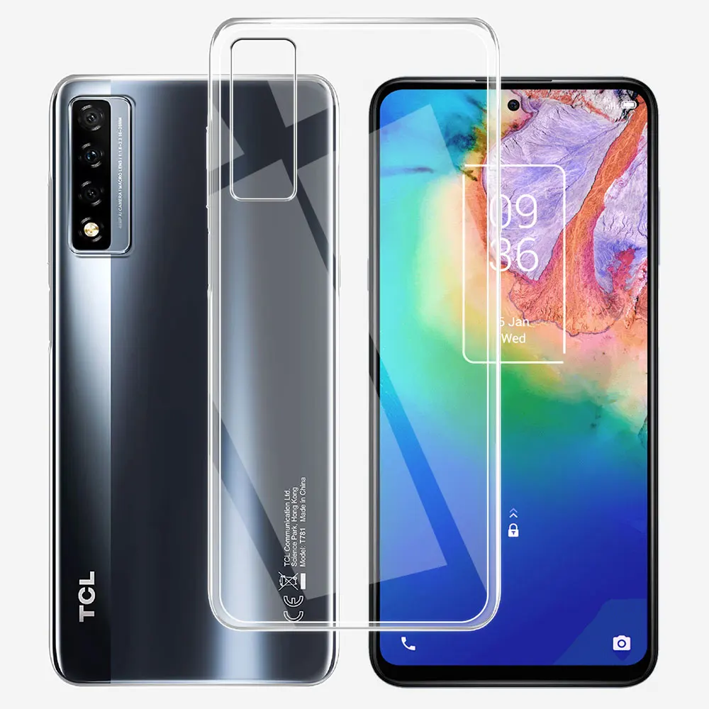 Ultra Thin Clear Silicone Soft Case for TCL 20 Series – Transparent Protective Bumper Cover