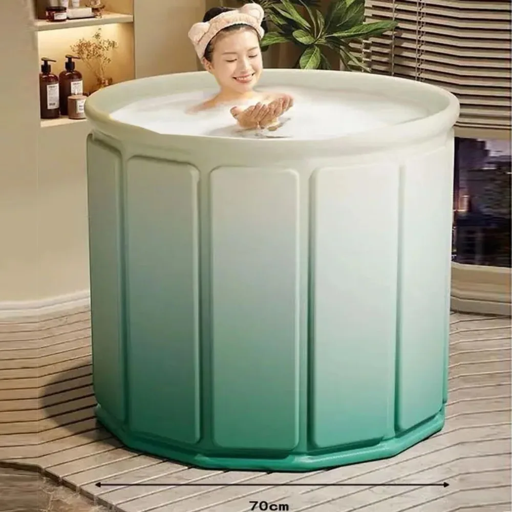 Foldable Bath Tub for portable ice bath tub Portable Bathtub for Children and Adults Full Body Thickened Bath Bucket Long Term Temperature Locked Bathtub