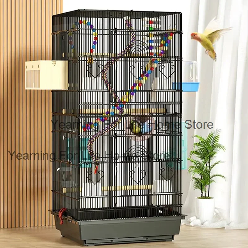 

Chinchilla Balcony Bird Cage Parrot Hamster Feeder Protective Shelter Bird Cage Outdoor Cage Pour Oiseaux Birdcage Decoration