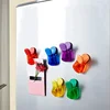 6pcs Kitchen Magnetic Plastic Bag Clips Ziplock Refrigerator Message Notes Strip Magnet Sticker Photo Home Sealing Clip 1