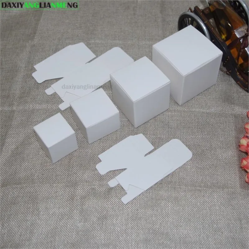 긴 Hight14-33cm 흰색 카드 사각형 직사각형 접이식 상자, Elec 제품, DIY 종이 포장 상자, 6x6, 7x7, 8, 9, 10, 25 개/로트
