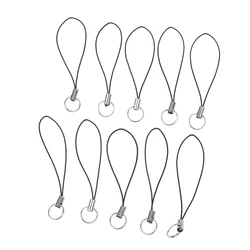 Deluxe Keychain Set: Stylish Lanyard Cords & Accessory Hooks (10 - Pack) (One size)