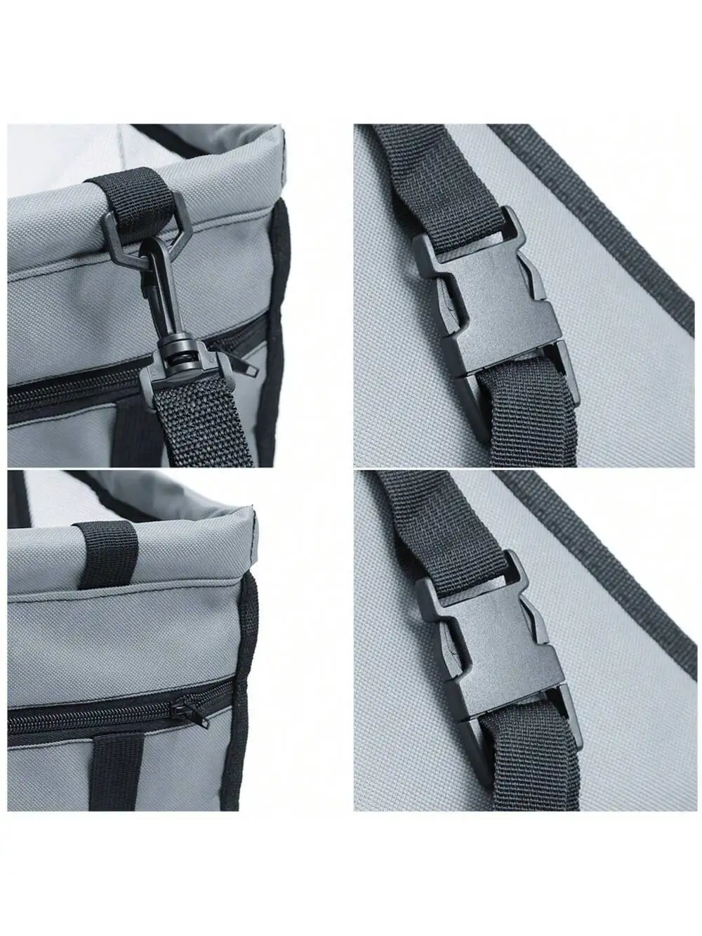 1pc Oxford Cloth Car Pet Dog Basket For Car Front Seat, Waterproof, Scratch-Resistant And Wear-Resistant, With Clip