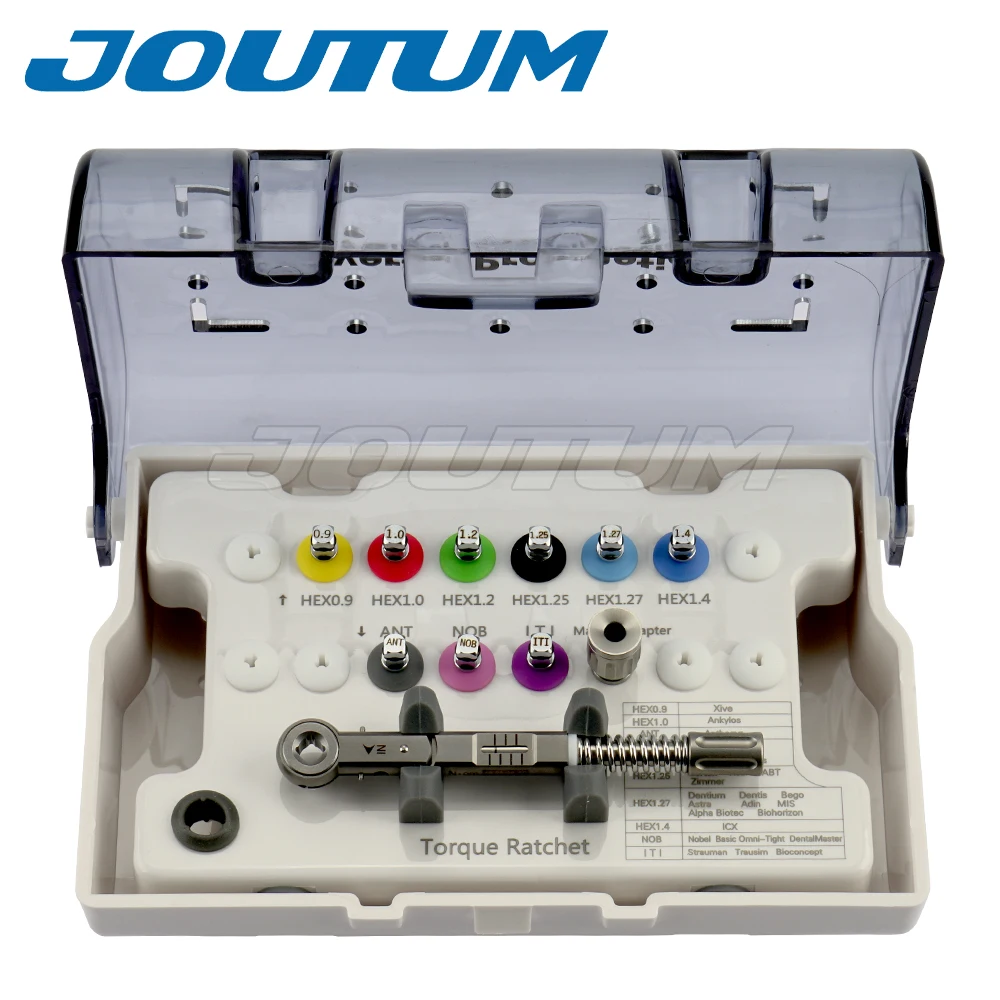DentalProstheticKitwithRatchetWrenchDentistImplantsScrewdrivers