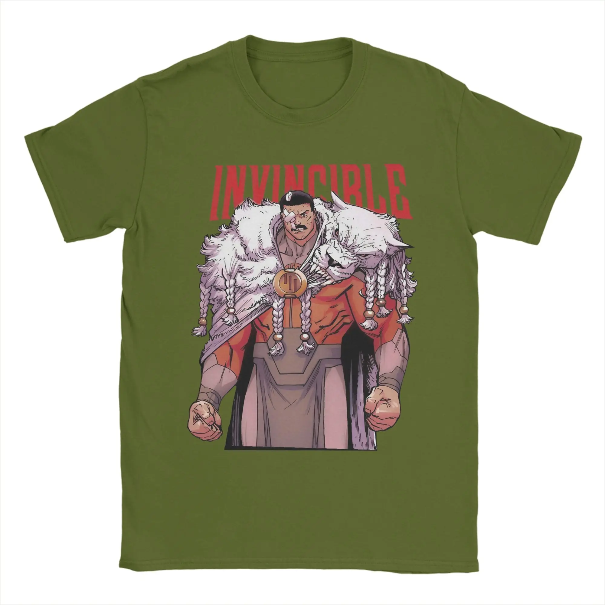 Men's Funny Pure Cotton Short Sleeve T-Shirt - Thragg Invincibles Grand Regent Design