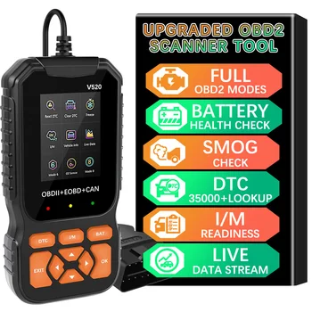 Strumento Diagnostico per Auto, Scanner OBD2 Professionale, Sistema Motore Auto, Lettore Codici DTC Automobilistico con Aggiornamenti Gratuiti a Vita