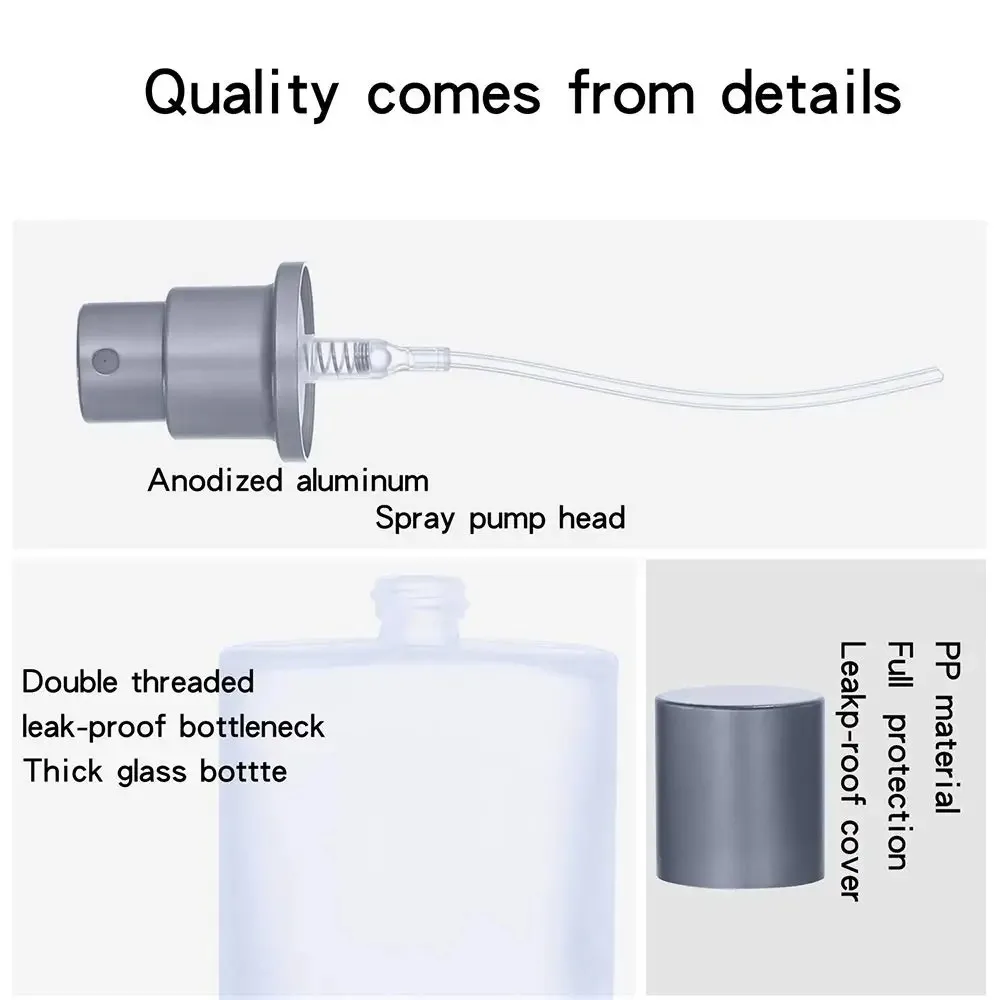 50ml Frosted Glass Spray Bottle