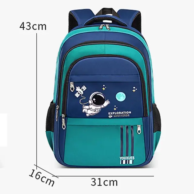 Zaino Scuola Impermeabile Per Ragazzi - 32x19x48cm - Design Ergonomico - Nylon Resistente