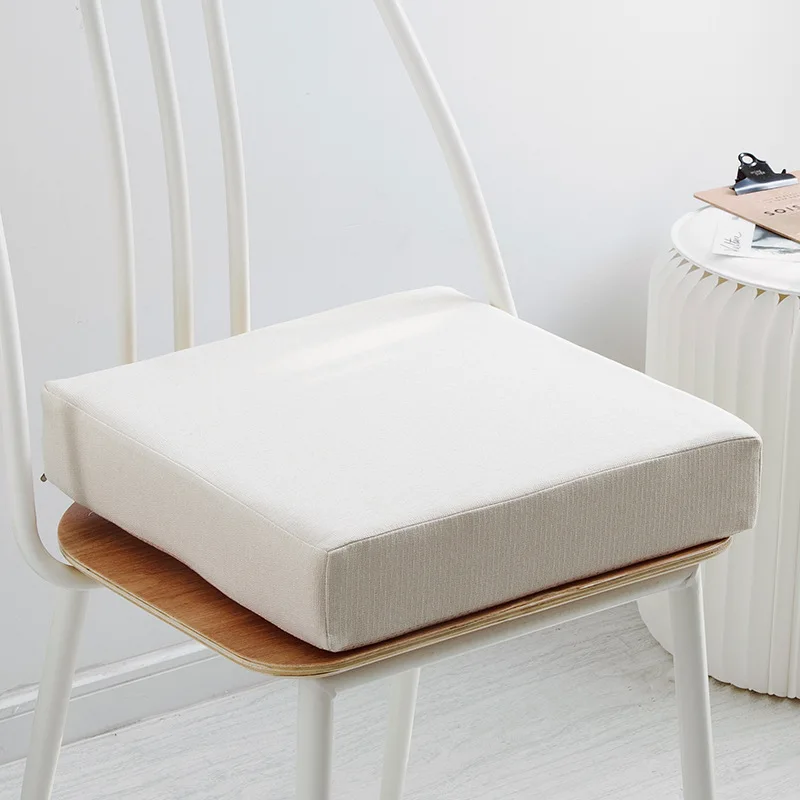

Fashion Sale Linen Cushion 35D High Density Foam Cushion Solid Wood Sofa Cushion Floor Cushion Pillow Thickened Chair Cushion