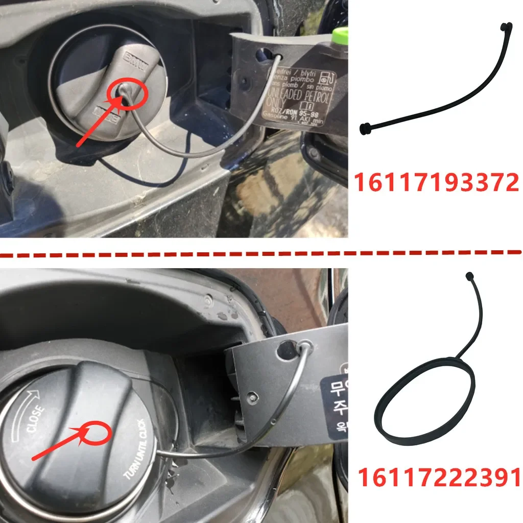 Fuel Tank Cover Fuel Cap Fuel Tank Cap Car Fuel Tank Cap Cover Line Cable Rope Ring 16117193372 For BMW F01 F10 F15 F20 F25 F30 F34 E46 E60 E70 E84 E90 Petrol Diesel