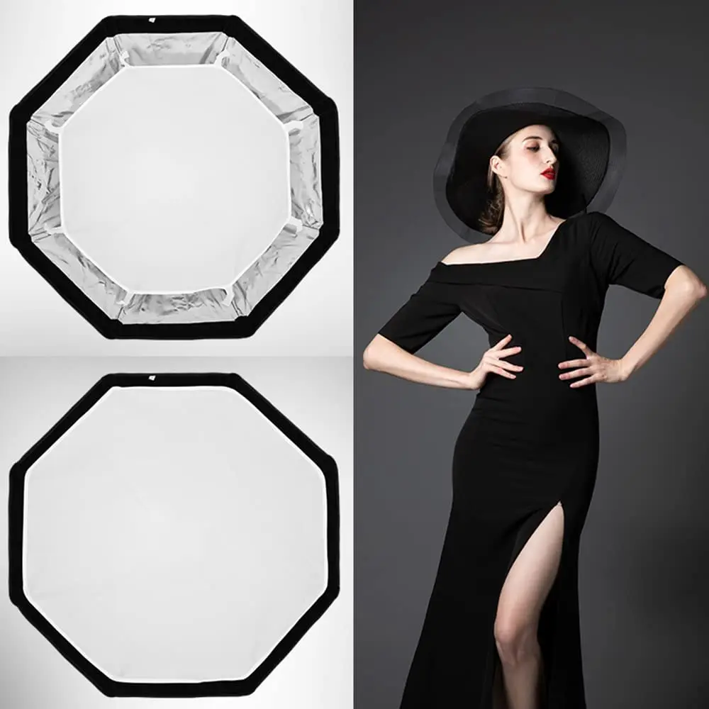 Bowens Mount Softbox TRIOPO 55cm 65cm 90cm 120cm Foldable for Sokani X100 COLBOR CL60 Godox Aputure LED Video Light