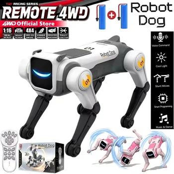 Cane Robot RC Intelligente con AI, Comando Vocale Programmabile, Canta e Balla, Robot Bionico Elettronico Intelligente