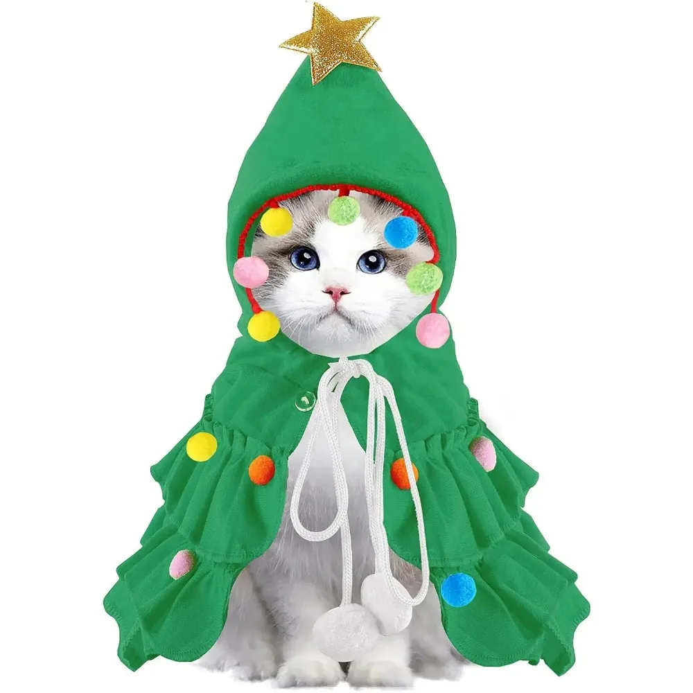Cat Christmas Tree Cloak 1