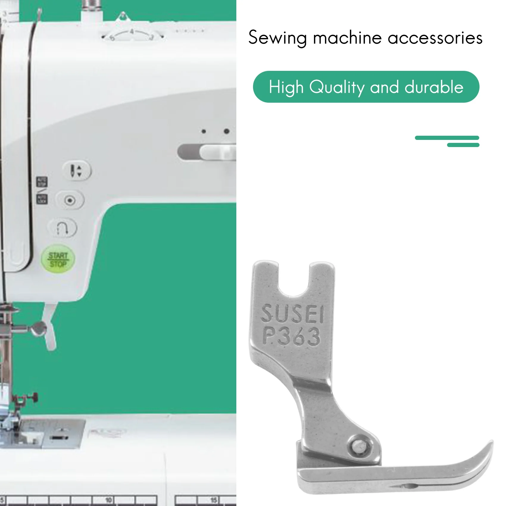 Simple steel Sewing Machine Presser Foot Narrow Zipper Presser Foot for Industry Sewing Machine Attachment Part Supplies