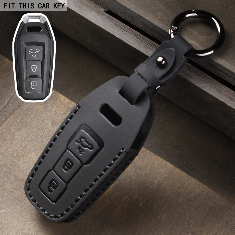 Premium Car Key Fob Cover with Keychain and Remote Decoration