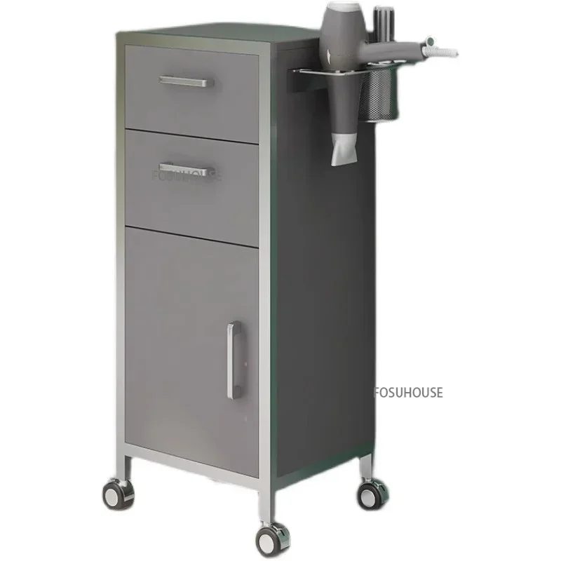 Modern Barber Shop Tool Cabinet Hair Salon Multifunctional Storage Shelf Professional Salon Tool Trolley with Storage Drawers M
