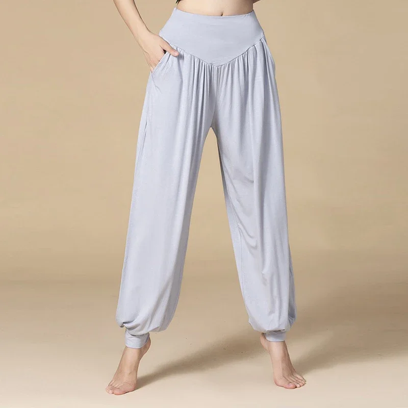 Summer Women Bloomers Modal Harem Pants Casual Sweatpants Solid