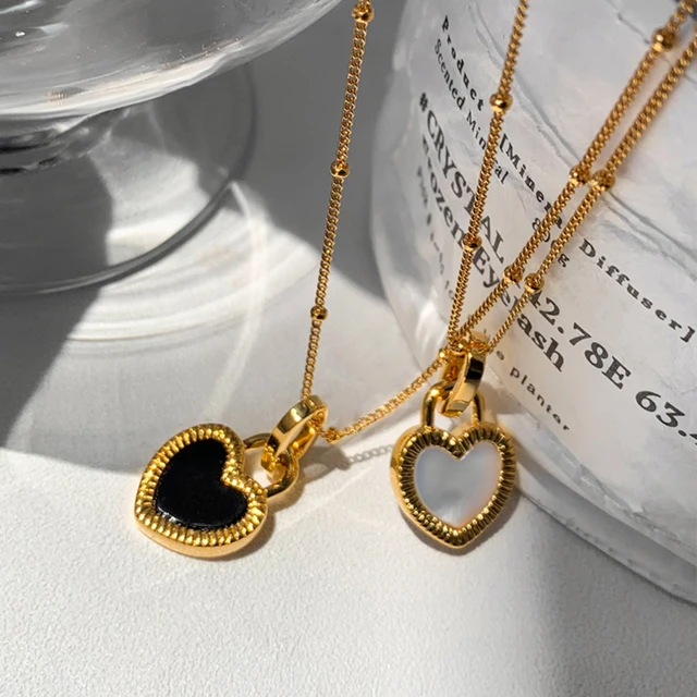Heart Korean Love Clavicle Chain Simple Cute Pendant Necklace For Women  Trendy Fashion Jewelry Wholesale - AliExpress