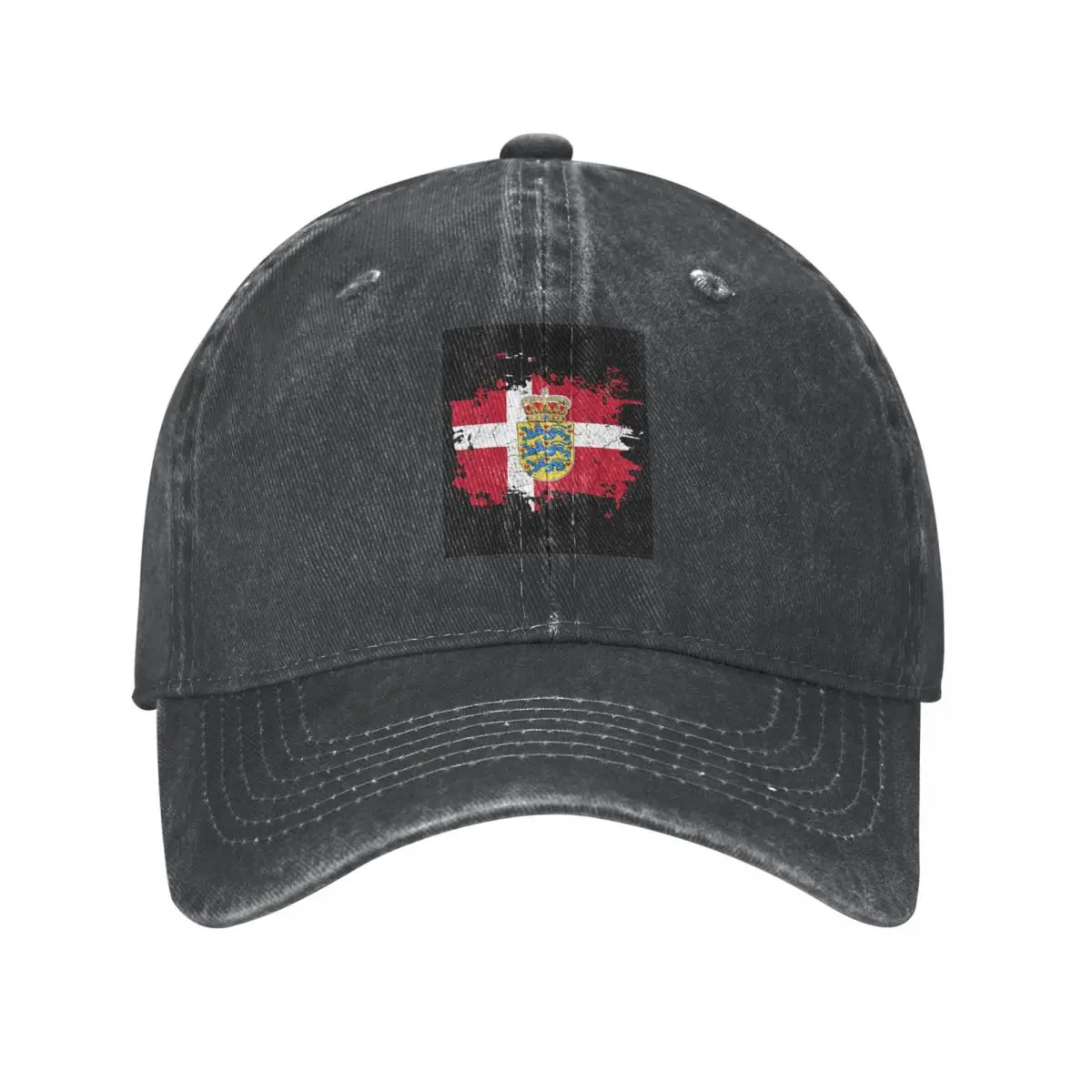 

Denmark Flag Coat Baseball Caps Fashion Denim Fabric Hats Outdoor Adjustable Casquette Sports Baseball Cowboy Hat for Men Women