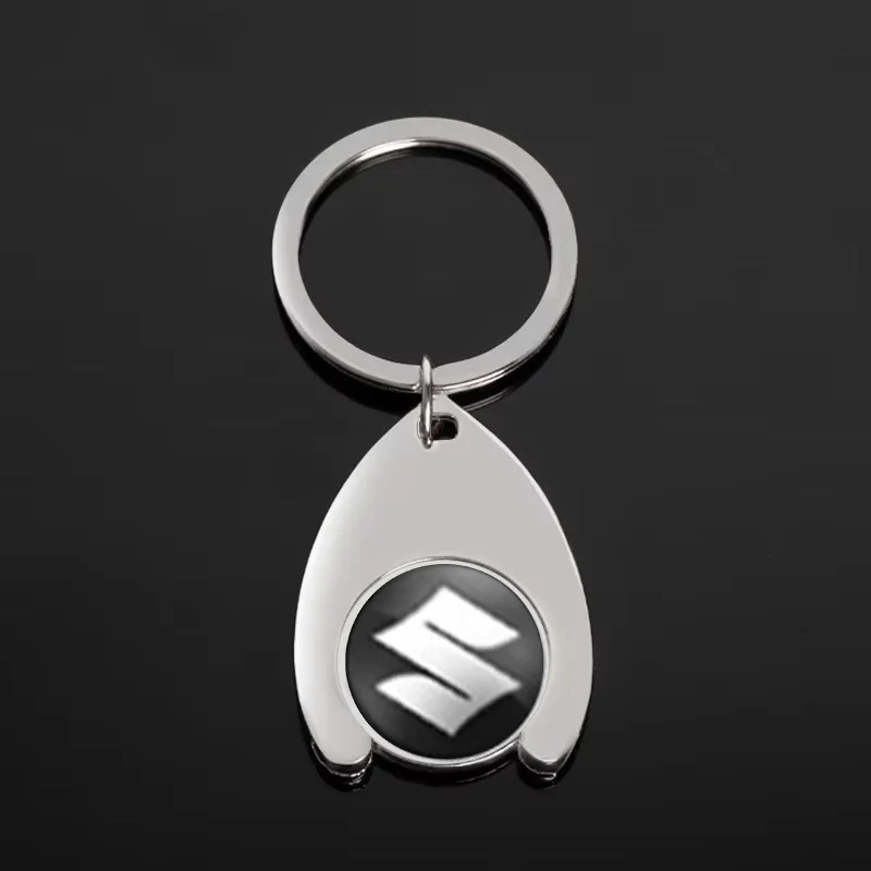 스즈키 알토 발레노 셀레리오 그랜드 비타라 이그니스 짐니 스위프트 SX4용 합금 자동차 로고 키체인 키링 액세서리