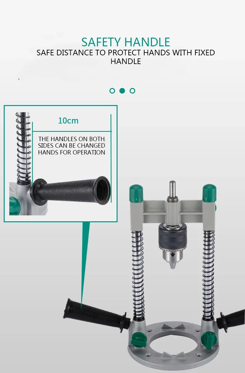 220v New 90 Angle Adjustable Drill Guide Rotary Electric Stand Attachment With C