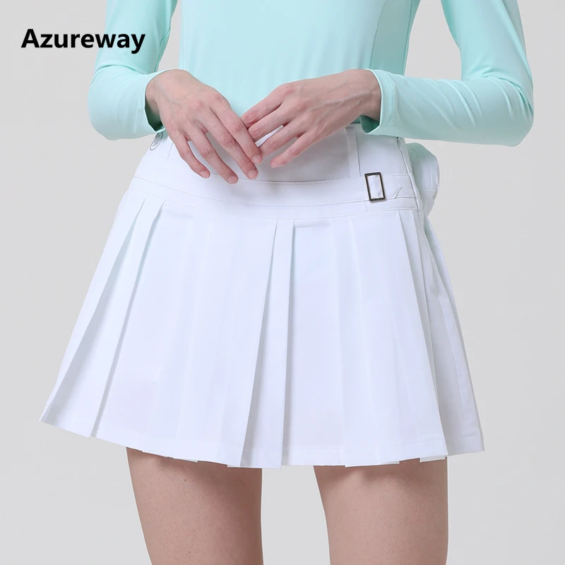 AW Golf Skirt Spring and Autumn Outdoor Sports Pleated Skort Ladies A-line Shorts Pants Women Golf Apparel