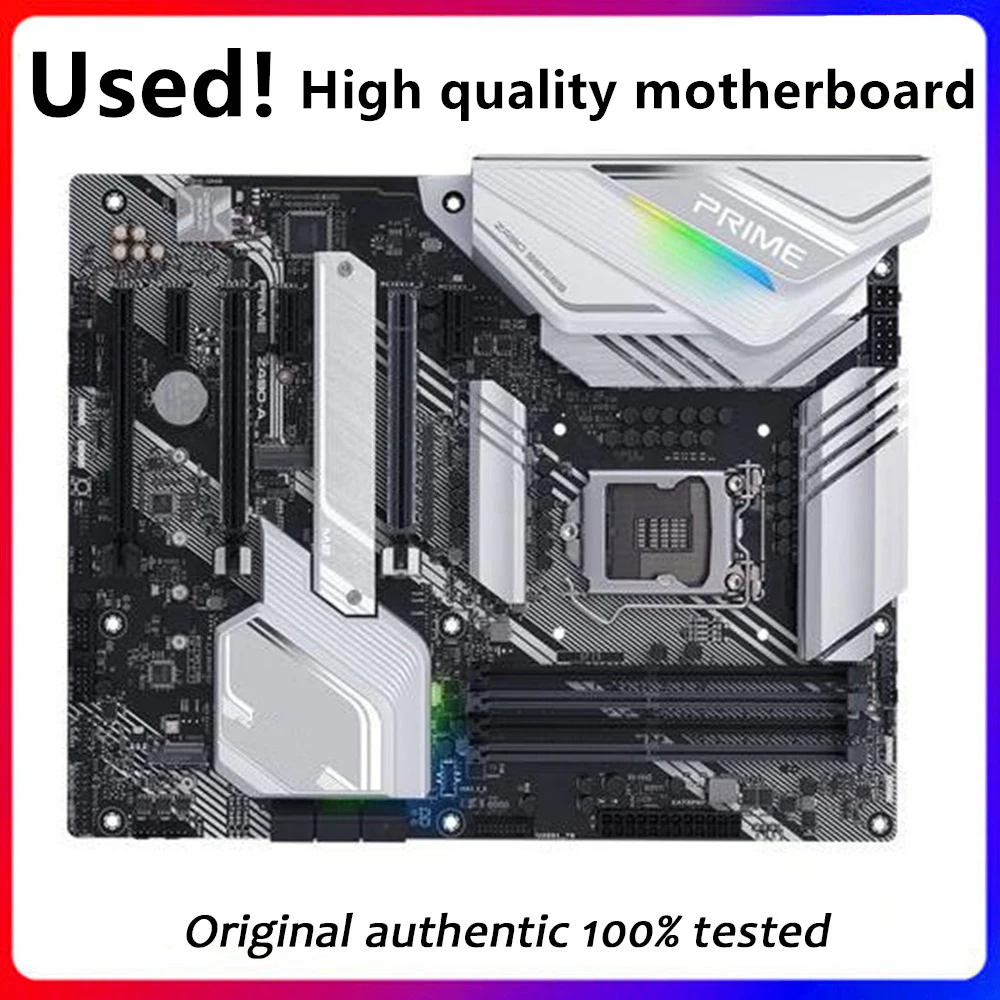 Per Prime Z490-A Originale Usato Desktop Intel Z490 128Gb Ddr4 Scheda Madre Lga 1200 I7/I5/I3 Usb3.0 Sata3