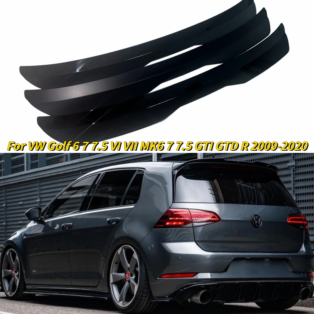 

Rear Roof Spoiler Wing For VW Golf 6 7 7.5 VI VII MK6 7 7.5 GTI GTD R 2009-2020 Gloss Black Maxton Style Body Kits Tuning