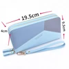 2023 New Women's Wallet Double Zipper Long Fashion Simple Handbags for Women Lychee Pattern Large Capacity Double Women's Purses 5