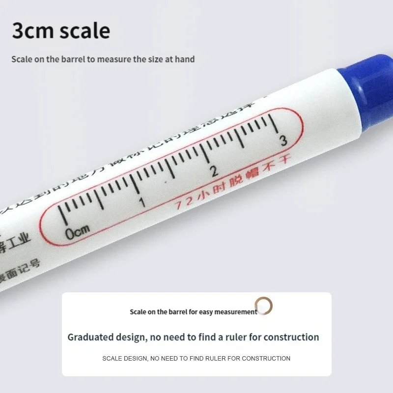 Permanent Markers 20mm Deep Hole 6Pcs/Set