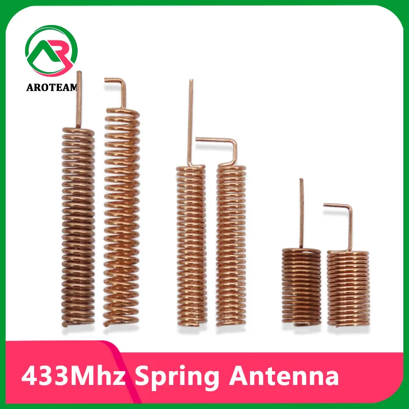 

100PCS 433Mhz Omni Spring Lora Coil Antenna 2~3dBi Internal Copper Omni Helical Aerial Signal Booster For Wireless Network Card