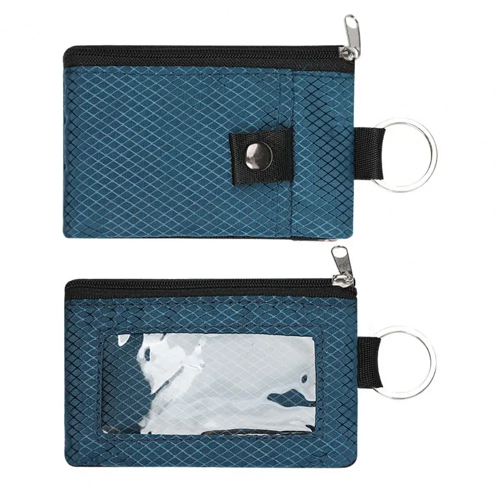 Neck Hanging Card Holder with Lanyard Student ID Sleeve Transparent Window Waterproof Coin Purse RFID Blocking Card Holder