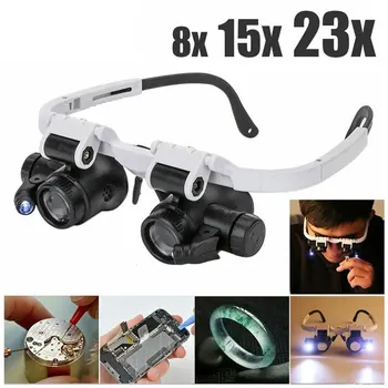 LED Jeweler Magnifying Headset 1