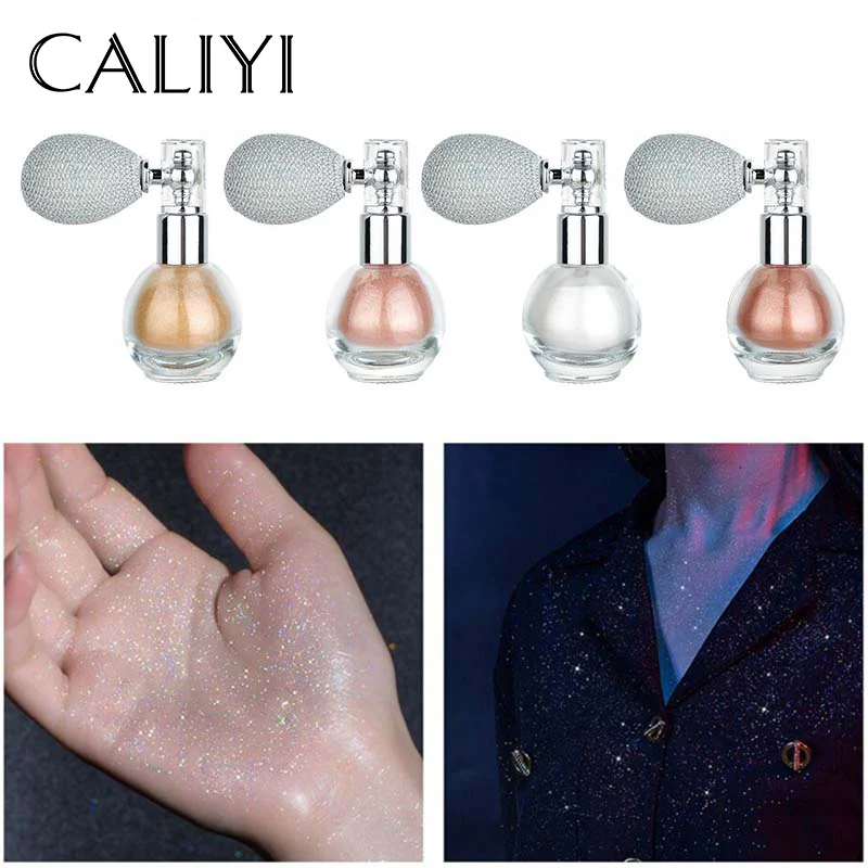

Brightening Glitter Body Powder Spray Highlighter High Gloss Shimmer Sparkle Make Up Makeup Product For Face Nail Cosmetic