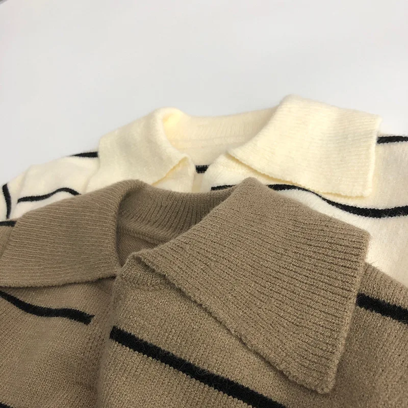 Autumn Winter Children Clothes Sweaters Kids Boys Knitted Sweater Knitwear Pullovers High Quality Stripe Sweater