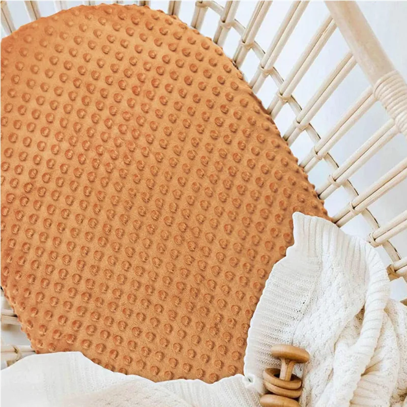 Baby Minky Bassinet Sheet Soft Stretchy Craddle Sheets Universal Fit For Bassinet Mattress Pad Hourglass For Boys & Girls baby bassinet sheet