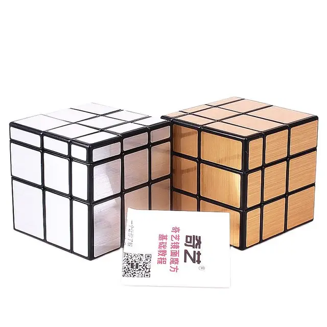 QY Mirror Cube Magic Speed 3x3x3 Cube Silver Gold Stickers Professional Puzzle Cube QYToys For Children Mirror Blocks magic cube 5