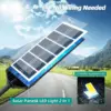 100000LM Solar Light Commercial LED Outdoor Dusk To Dawn Solar Street Light Road Area Lamp Waterproof Backyard Security Lighting 5